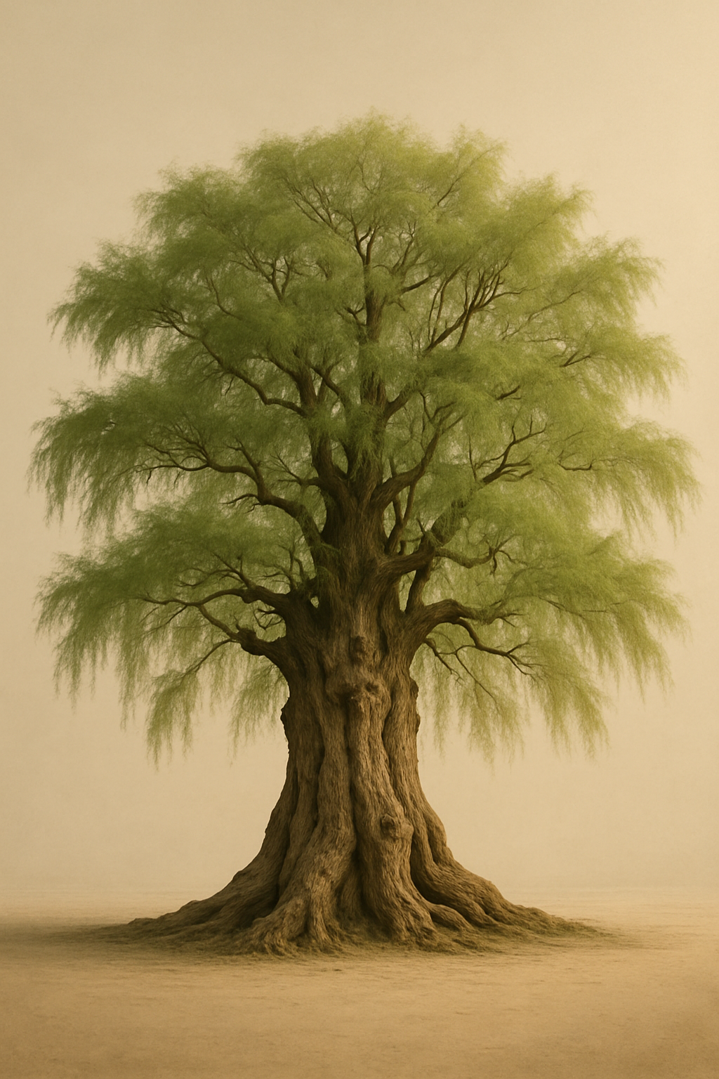 Árbol ahuehuete que representa la estrategia y consciencia